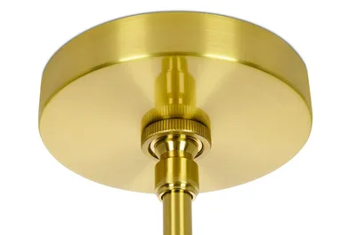 Lampa wisząca APOLLO 1 - czarny/szczotkowane złoto