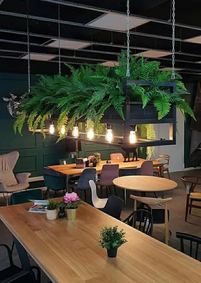 Lampa wisząca/kwietnik SEMIRA 180 INDUSTRIAL - czarny