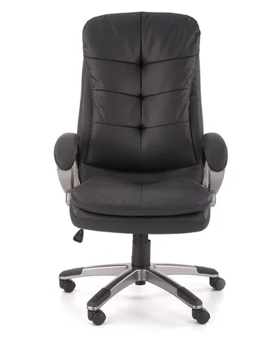 Fotel gabinetowy PRESTON - czarny