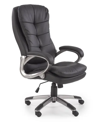 Fotel gabinetowy PRESTON - czarny