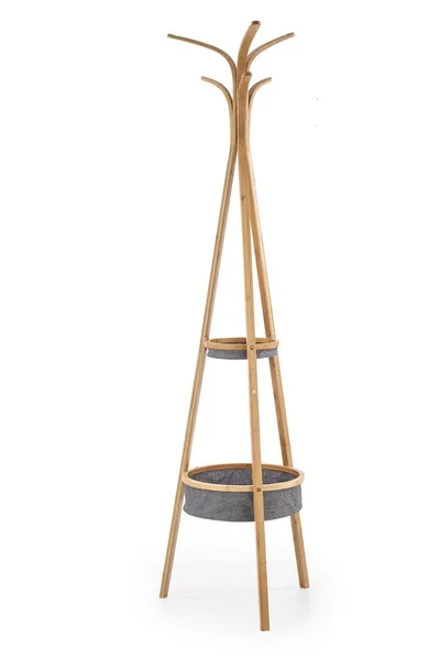 Wieszak W63 - naturalny/szary