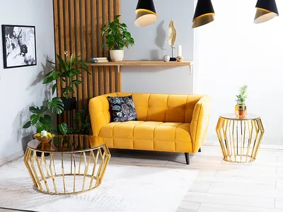 Sofa CASTELLO 2 Velvet - beżowy Bluvel 28