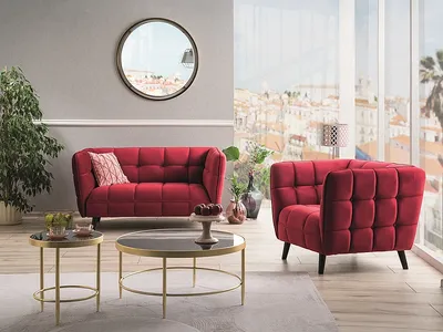 Sofa CASTELLO 2 Velvet - beżowy Bluvel 28