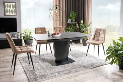 Krzesło welurowe pikowane CHIC Velvet - beżowy Bluvel 28