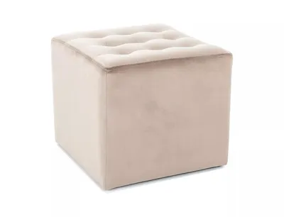 Puf LORI VELVET - beżowy Bluvel 28