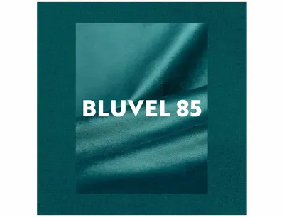 Puf LORI VELVET - turkusowy Bluvel 85