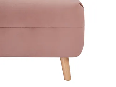 Fotel rozkładany SPIKE Velvet - róż antyczny