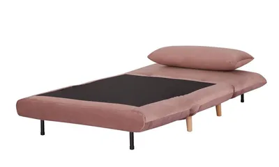 Fotel rozkładany SPIKE Velvet - róż antyczny