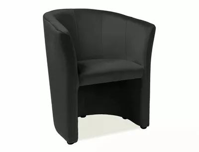 Fotel TM-1 Velvet - czarny Bluvel 19