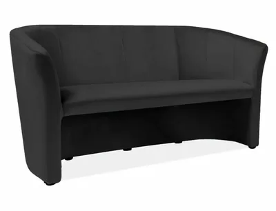 Sofa TM-3 Velvet - czarny Bluvel 19