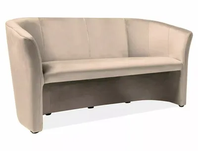 Sofa TM-3 Velvet - beżowy Bluvel 28