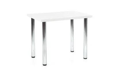Stół MODEX 90 cm - biały/chrom