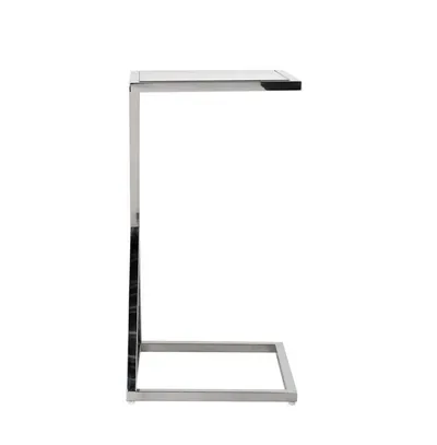 Stolik pomocniczy PARAMOUNT 35x35 - szkło/chrom