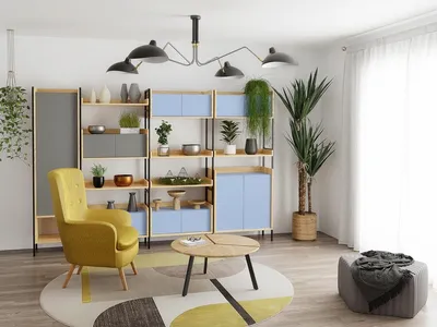Półka MOBIUS 50 - hikora naturalna