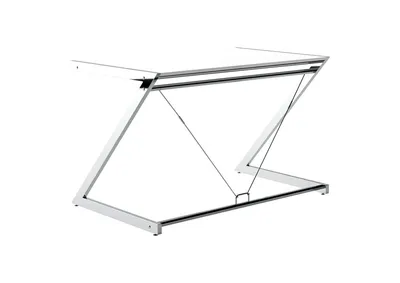 Biurko Z-LINE COMPUTER DESK - chrom/biały