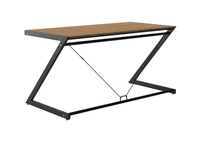 Biurko DD Z-LINE MAIN DESK - czarny/dąb lancelot
