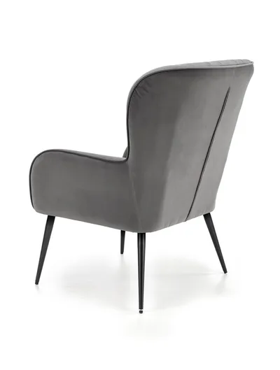 Fotel VERDON - popielaty Bluvel 14