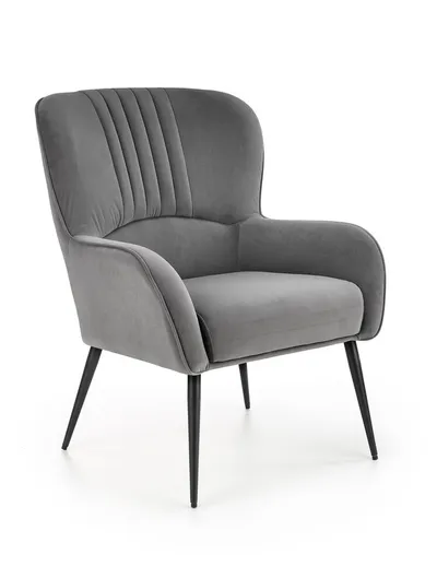 Fotel VERDON - popielaty Bluvel 14