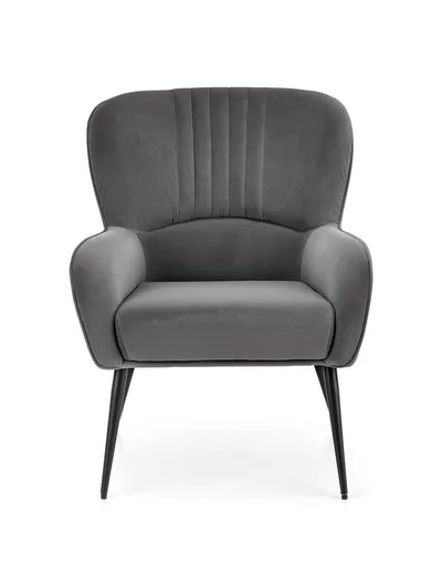 Fotel VERDON - popielaty Bluvel 14