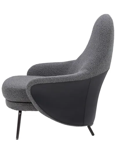 Fotel LOBBY TEDDY - szary