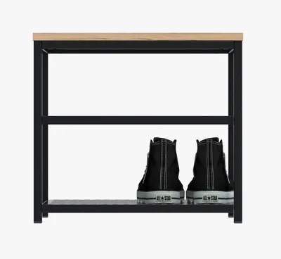 Mała ławka z półkami na buty LOFT
