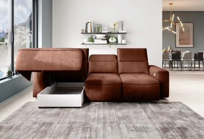 tkanina Palladium 8 Narożnik z funkcją relax COLOMBO MINI