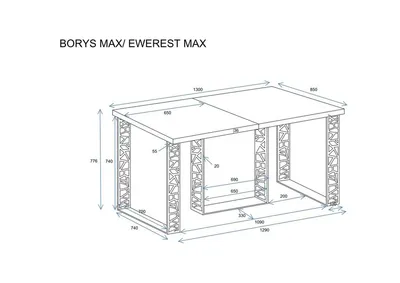 Stół rozkładany BORYS MAX - dąb craft