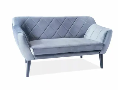 Sofa 2-osobowa KARO 2 Velvet - wenge/szary Bluvel 14