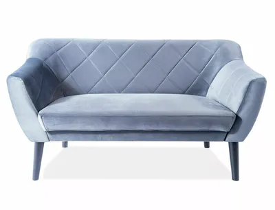 Sofa 2-osobowa KARO 2 Velvet - wenge/szary Bluvel 14