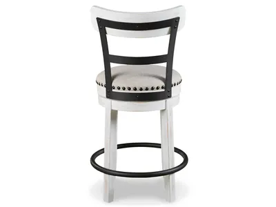 Krzesło barowe VALEBECK, niskie D546-524 - biały