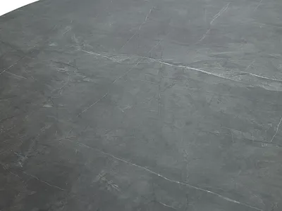 Stół okrągły ANGEL 120 cm - szary/czarny mat