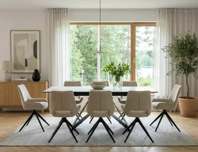 Stół rozkładany WESTIN SC 120/160x80 - biały/czarny mat