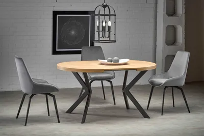 Stół rozkładany PERONI 100/250x100 - dąb złoty