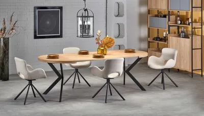 Stół rozkładany PERONI 100/250x100 - dąb złoty
