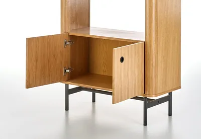 Regał SMART REG-1 - dąb naturalny/czarny