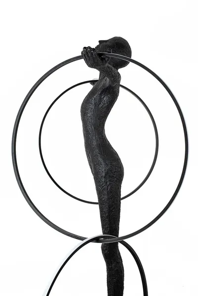 Lampa podłogowa HUMAN CIRCULO - czarny