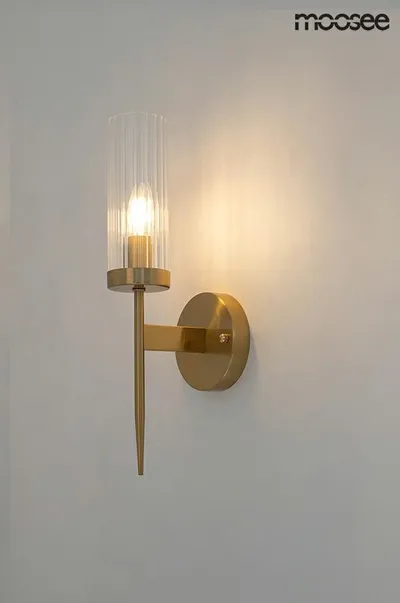 Lampa ścienna TORCH - złoty
