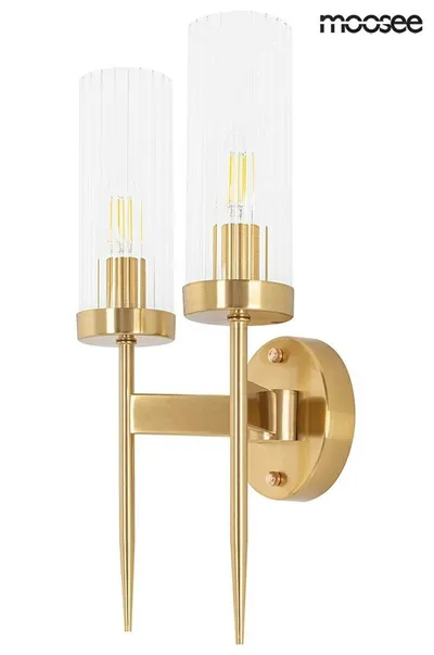 Lampa ścienna TORCH TWIN - złoty