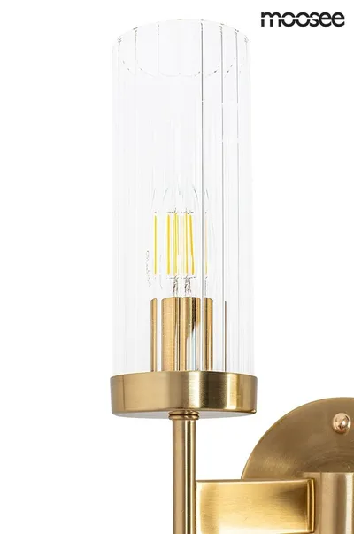 Lampa ścienna TORCH TWIN - złoty
