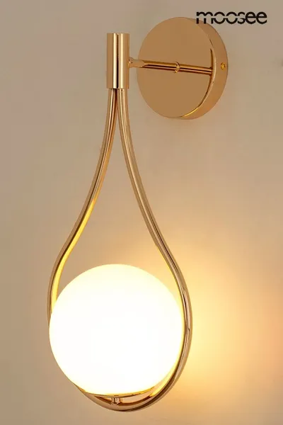 Lampa ścienna ROMA - złoty