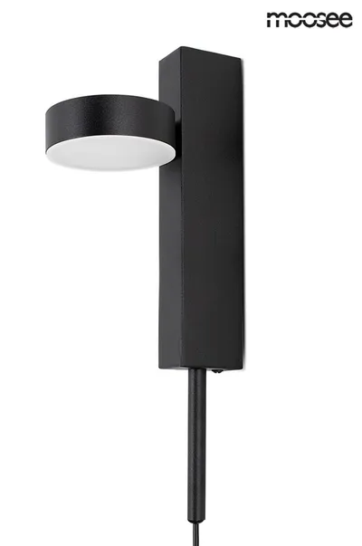 Lampa ścienna CLARID BLACK - czarny