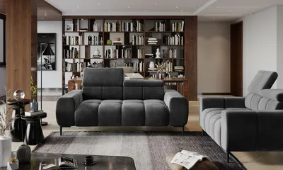 Sofa z wysuwanym siedziskiem PLAZA 2E