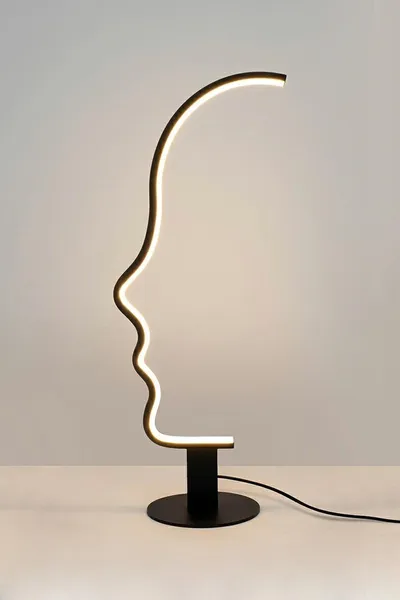 Lampa stołowa FACE TABLE - czarny