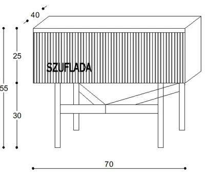 Szafka nocna LINE