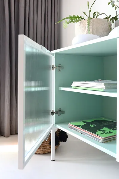 MINT/WHITE Bufet WAVY 160/180