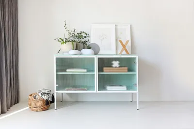 MINT/WHITE Bufet WAVY 160/180