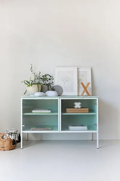 MINT/WHITE Bufet WAVY 160/180