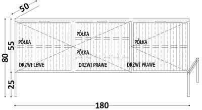 Bufet WAVY 160/180