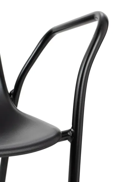 Krzesło z tworzywa RESOL ARM - czarny