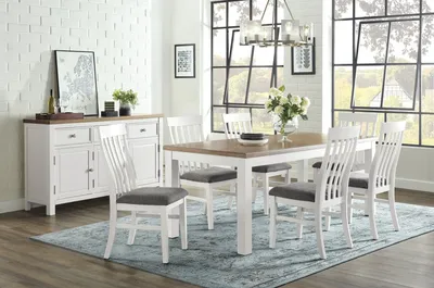 Komoda 3-drzwiowa z szufladami WESTCONI D5168-60 - biały/brązowy